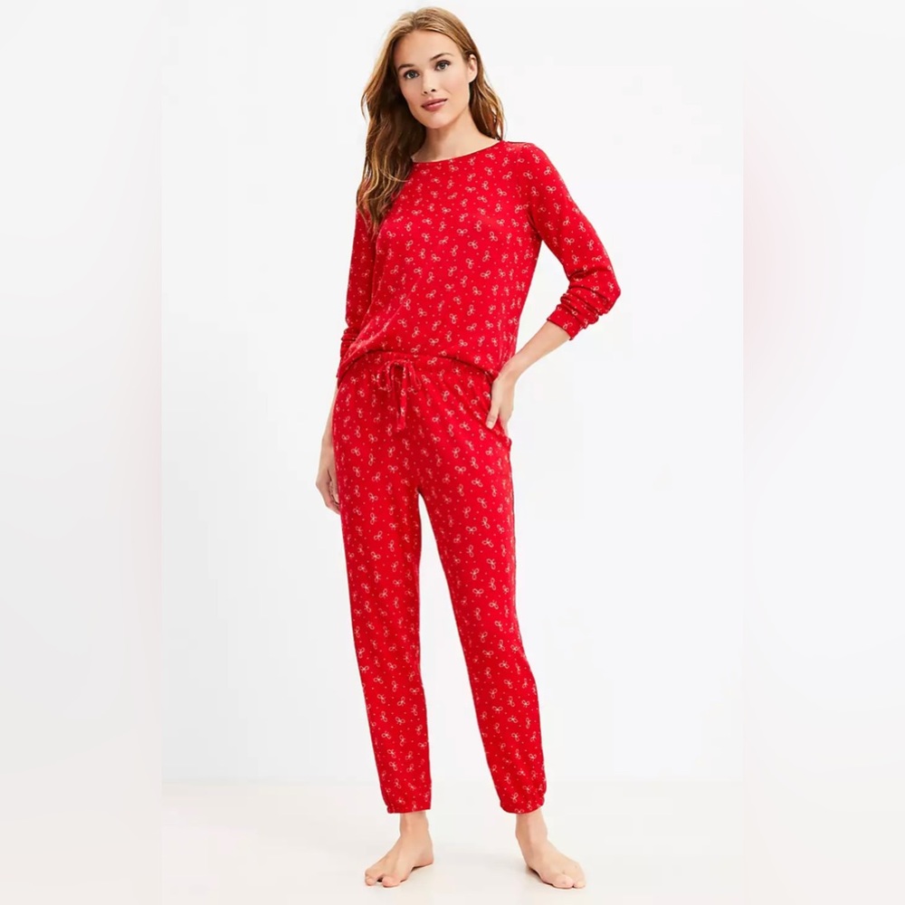 Red bows pajama set